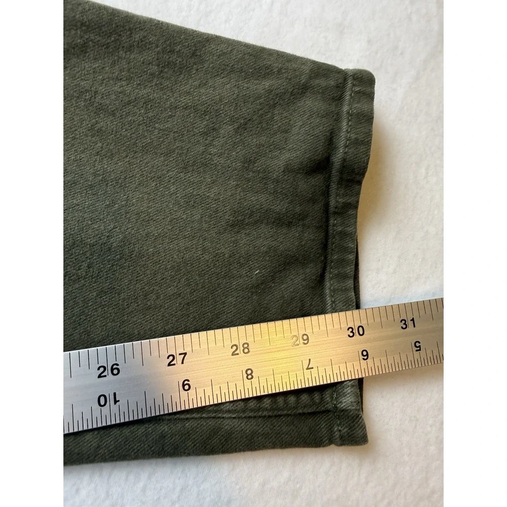 Banana Republic Traveler Pants Mens 36x32 (Fits 36x30) Olive Brushed Denim